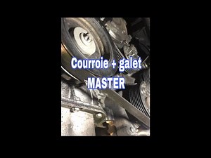 Changer une courroie + galet MASTER