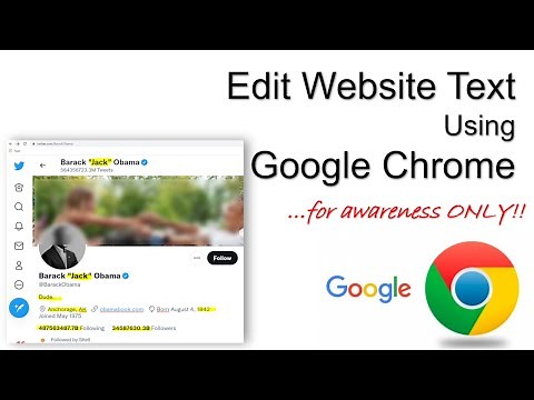 How to Edit Website Text Using Google Chrome