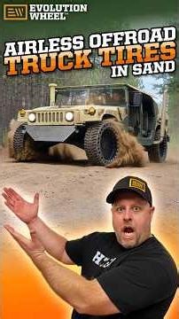 Airless Offroad Truck Tire In Sand