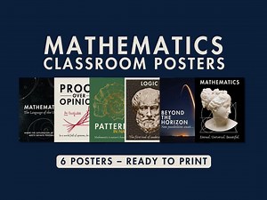 Mathematics Poster Set – 6 Printable STEM Wall Art Designs | Digital Download for Classroom or Homeschool - Etsy UK