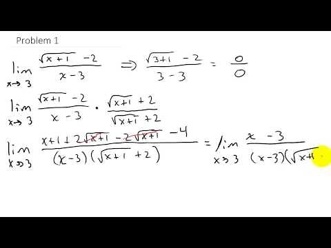 Calculating Limits by Multiplying by the Conjugate