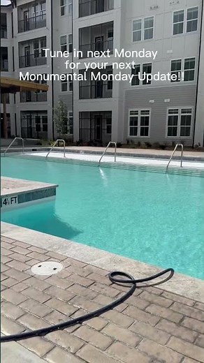 A sneak peek of our pool at Monument at Pooler!