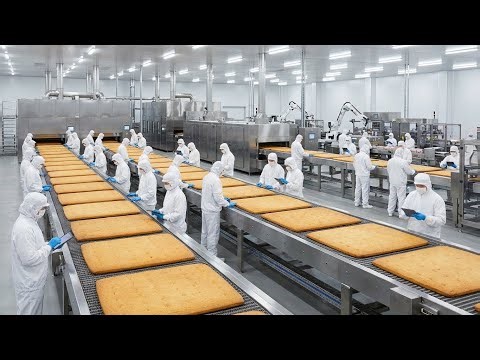 Industrial Biscuit Production: Inside a Massive Cookie Manufacturing Plant