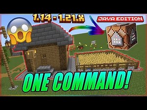 How to make a SURVIVAL HOUSE with ONE COMMAND! - Minecraft 1.21