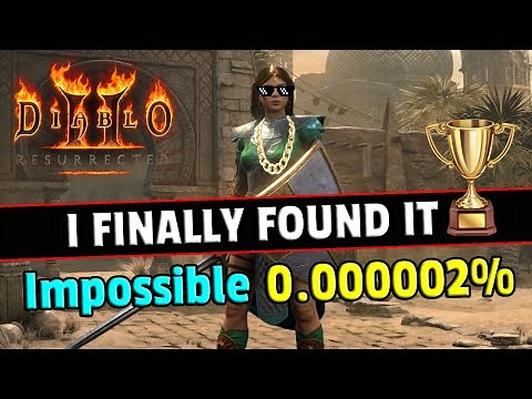It took me 20 years to find the 2nd RAREST unique item !! Diablo 2 resurrected