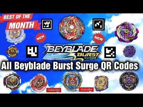 BEYBLADE BURST SURGE ALL BEY QR CODES | WORLD SPRIGGAN S6 | ALL QR CODES | SLASH VALKYRIE | BAHAMUT