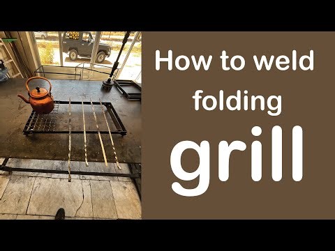 How to Weld a Foldable BBQ Grill at Home | DIY Portable Fire Pit Project