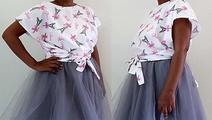 How To Make A Wrap Top With Printable Pattern