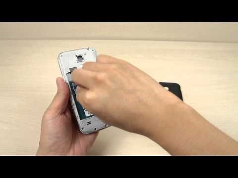 How to insert and remove the Micro SIM card on Samsung Galaxy S4 mini