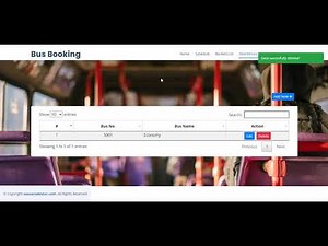 Online Bus Booking System Project Using PHP/MySQL
