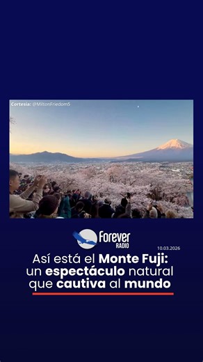 Así está el Monte Fuji: un espectáculo natural que cautiva al mundo