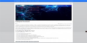 Blog Site in PHP using CodeIgniter 4 Framework Free Source Code