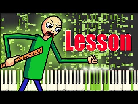 Lesson - FNF VS Baldi's Basics In Funkin MIDI | Lesson Piano sound