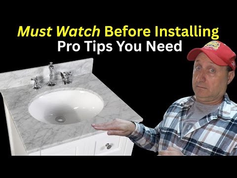 DIY Bathroom Vanity Install | Plumbing + Cutting Holes + Pro Tips!