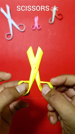How to make easy paper Scissors | Diy Scissors craft for kids | Origami Scissors
