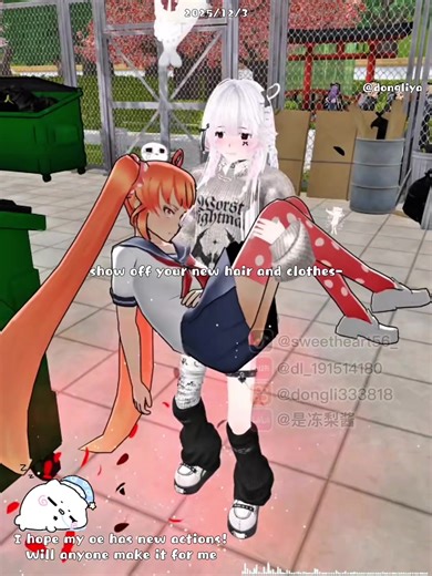 Osana's New Look and Cute Movements