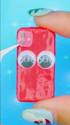 DIY Mini Phone Case For Barbie 😍📱 | MINIATURE IDEAS FOR DOLLHOUSE | #Shorts