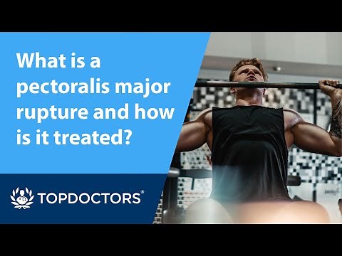 What is a pectoralis major rupture and how is it treated?