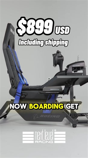 Take to the skies with a REALISTIC flight sim experience! Officially licensed by Boeing, our simulator offers: • Commercial & Combat flights • General Aviation & Space exploration Perfect for enthusiasts and aviation pros alike! Compatible with major brand accessories. Ready to soar? | Next Level Racing