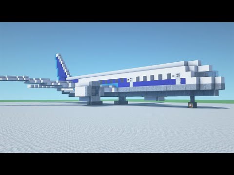 【マイクラ】飛行機の作り方 / チュートリアル【乗り物】旅客機B787 [Minecraft Tutorial] air plane B787 / How To Build a air plane