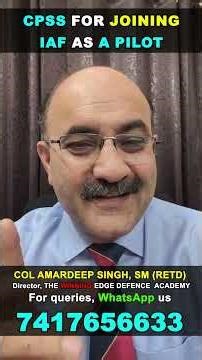 CPSS for Joining Indian Air Force as a Pilot
