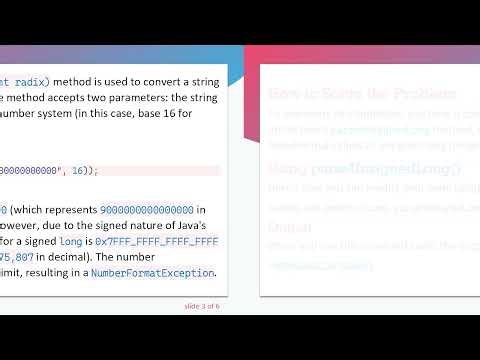 Understanding the java.lang.NumberFormatException Error When Parsing Hexadecimal Strings in Java