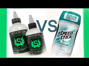 How to apply a stencil: Stencil stuff Vs Speed Stick.