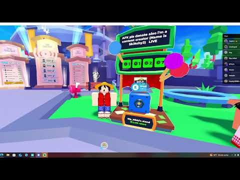 Sk3tch is live in PLS DONATE afk stream for the most part