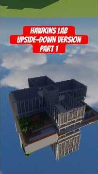 Minecraft Stranger Things - Hawkins Lab Upside-Down Timelapse Part 1 #minecraft #strangerthings