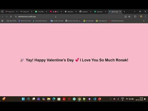 Build a Valentine Day App in React JS | Funny Yes No Button Project | Dr Ronak Panchal