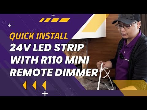 Quick Install of 24V LED Strip with R110 Mini Remote Dimmer