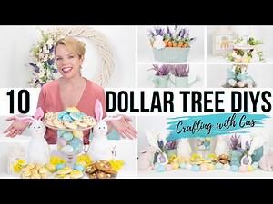 10 Super Easy Dollar Tree DIYs for Spring and Easter 🐇 🌻