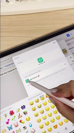 Using the Shortcut app to create custom icons on iPad #ipad #applepencil2 #appleipad #goodnotes5