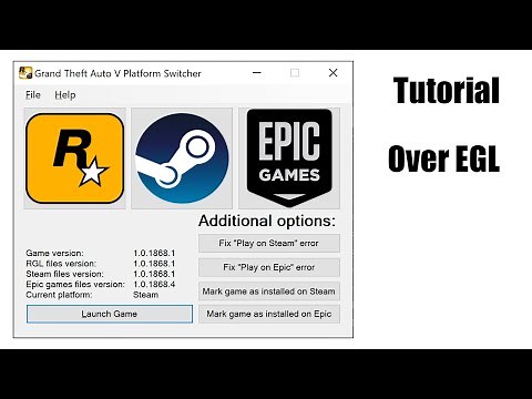 GTAV Platform Switcher Tutorial - over Epic Games Launcher