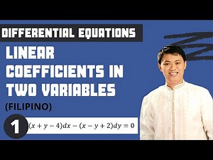 Solved Problem #1 - Linear Coefficients in Two Variables (Differential Equations)