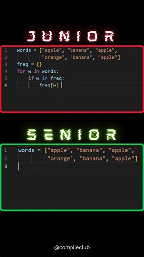 🚨 Python Junior vs Senior Developer 🐍💻 #python #coding #programming #shorts #pythondeveloper #ai