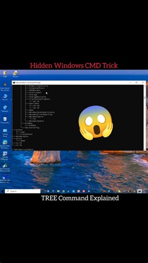 TREE CMD | View Folder & Directory Structure Using Command Prompt (Windows) #cmdline