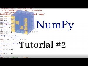 Numpy Tutorial Python - Array Creation