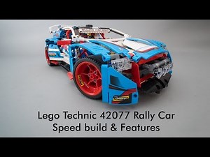 Lego Technic 42077 Rally Car speed build & features