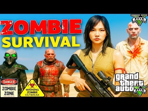 GTA 5 Zombie Apocalypse: INSANE Survival Moments | Zombie Survival Gameplay