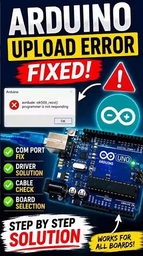 Arduino Upload Error Fix ⚡ #embeddedsystems #programming #arduino