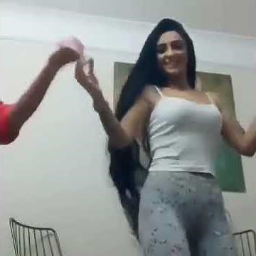 Girls dancing at home