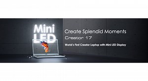 世界初のミニLED搭載17インチラップトップのお値段は、40万円んんん