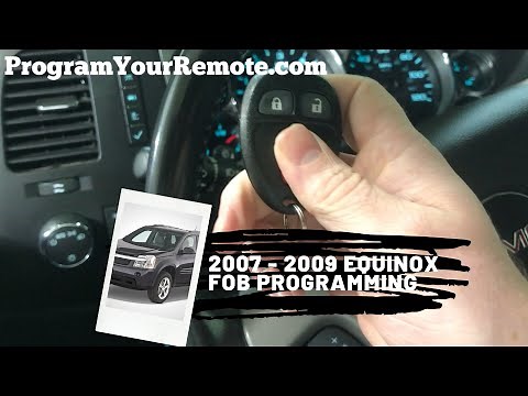 How to program a Chevrolet Equinox remote key fob 2007 - 2009
