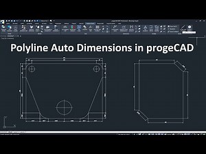PROGECAD TUTORIALS | How to use Polyline Auto Dimesions command