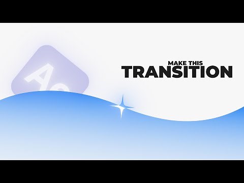 After Effects Transition Tutorial | Cinematic & Smooth Effect