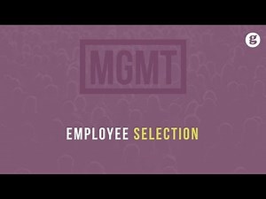 Employee Selection