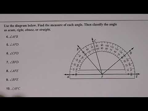 Find Angle Measures With a Protractor