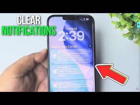 How to clear notifications on iphone