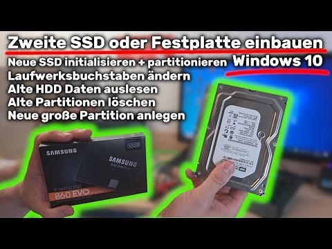 Zweite Festplatte oder SSD einbauen in Windows 10 - super einfach einrichten